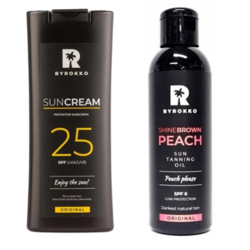 shumee Byrokko Shine Brown SPF6 + krema za sončenje SPF25