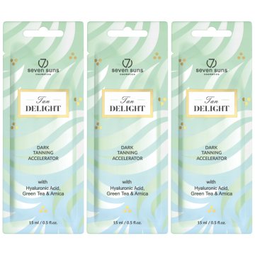 shumee Set 3x 7suns Tan Delight Accelerator Dark Tanning 15 ml