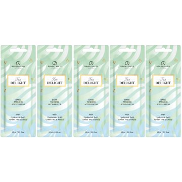 shumee Set 5x 7suns Tan Delight Accelerator Dark Tanning 15 ml