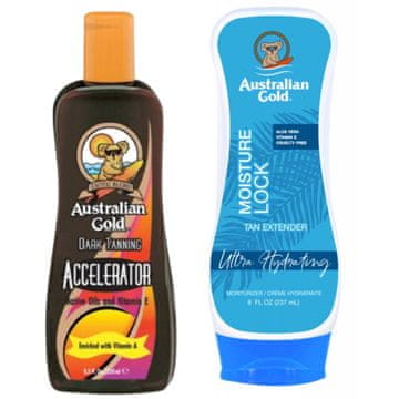 shumee Australian Gold Tanning Accelerator + Australian Gold Moisture Lock