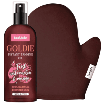 shumee Bodybite Goldie Accelerator Oil + Glove
