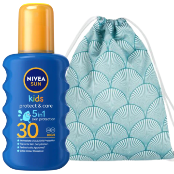shumee Nivea Kids Protect & Care sprej SPF30 + nahrbtnik za plažo