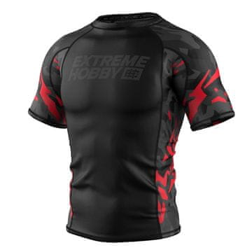 shumee Extreme Hobby Rashguard s kratkimi rokavi Black Panther črno-rdeč XL