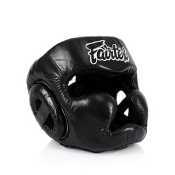shumee Fairtex HG13 boksarska čelada z nosnim ščitnikom črna/črna L
