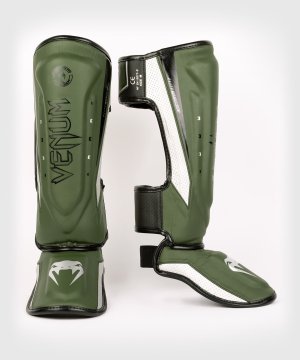 shumee Ščitniki za goleni Venum Elite EVO kaki/srebrni M