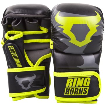 shumee Rokavice za MMA Ringhorns Charger 7oz črne/zelene L/XL