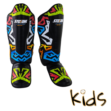 shumee Ščitniki za goleni StormCloud Lynx Aztech Special Edition Junior srednje velikosti za otroke
