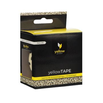 yellowSPORT Kineziološki trak 5 cm x 5 m, leopardji vzorec
