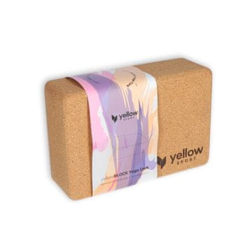 shumee yellowBLOCK Yoga Cork Yoga Cube - Dodatki za jogo