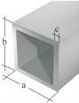 shumee KVADRATNA CEV IZ ANODIZIRANEGA ALUMINIJA 1000X10X10X1,0 - G/473518
