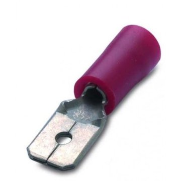 shumee IZOLIRANI KONČNIK RDEČI 1,5-6,3/0,8 (10 KOSOV) Z: 0,25-1,5 MM2 - BEBM00180S