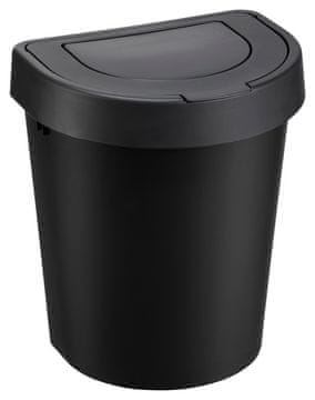 shumee SEATTLE SWING BIN 10L SVART AVFALLSKORK