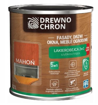 shumee 2-i-1-lack för utomhusbruk, bets, mahogny, 0,2 l - 5 drlb. mah, 0,2 l
