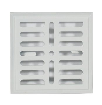 shumee MÅLAD METALLGALLER 14*14CM VIT - GOLV 14*14 MI