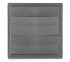airRoxy VENTILATIONSGALLER MED GRAVITY-LAMEL 170*170, FI 100 GRÅ - RX 02-308
