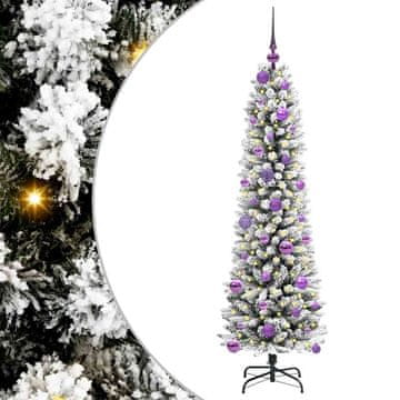 Vidaxl Umestno božično drevo med 150 LED Zelena in bela 150 cm