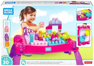 MEGA BLOKS First Builders Delavnica malega gradbenika 30 kosov roza