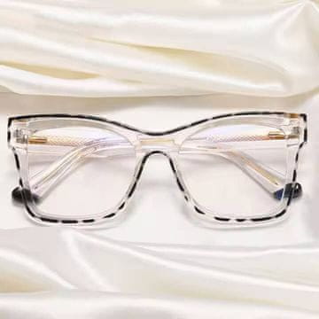 shumee Očala z mačjim očesom, prozorna stekla, okvirji za dioptrijo AM67D, siva