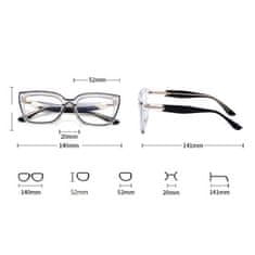 shumee Očala Nerd za računalnik z MODRIM LIGHT filtrom STL22D siva prozorna dodatna oprema