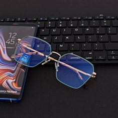 shumee Bela zrcalna sončna očala z UV400 PM11 filtrom