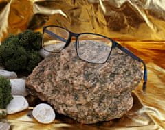 shumee Računalniška očala s prozornimi kovinskimi lečami in filtrom za modro svetlobo 25154B črne barve, dodatki