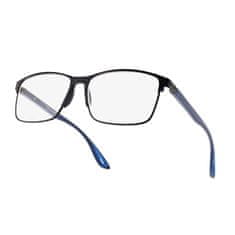 shumee Računalniška očala s prozornimi kovinskimi lečami in filtrom za modro svetlobo 25154B črne barve, dodatki