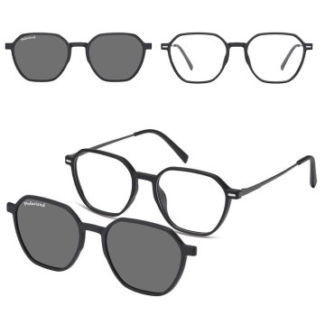 shumee Velika ženska polarizirana sončna očala Cat Eye MP56F siva