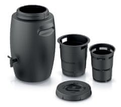 shumee COMBIOLIQ 55L rezervoar za vrtno gnojilo s pipo, črne barve