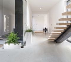 shumee Urbi DUC600 Podolgovat cvetlični lonec z vstavkom | Bel