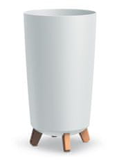 shumee GRACIA TUBUS SLIM DGTL240 cvetlični lonček na nogah | bel
