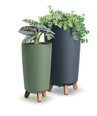 shumee GRACIA TUBUS SLIM DGTL240 cvetlični lonček na nogah | bel