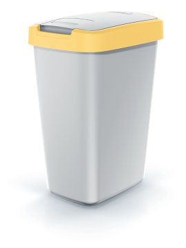 shumee 12-litrski koš za odpadke COMPACTA Q, svetlo rumene barve | jesen
