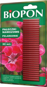 shumee BIOPON Gnojilne palčke za pelargonije 30 kosov.