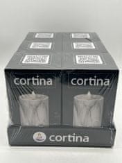 shumee LED SVEČA MARMORNI EFEKT 15 CM FI 9 CM ČRNA 6/23 NWH-B BREZ BATERIJ