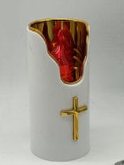 shumee ZLATA / SREBRNA SVEČA SUBITO BELO RUMENO RDEČA / H-125 C707 PP D75H125 / Z BATERIJAMI