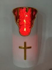 shumee ZLATA / SREBRNA SVEČA SUBITO BELO RUMENO RDEČA / H-125 C707 PP D75H125 / Z BATERIJAMI