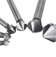 shumee POSMESNI ZGREZIL, KONIČNI ZA KOVINO, SVEDRI, REZKALNI NASTAVKI, SET 6