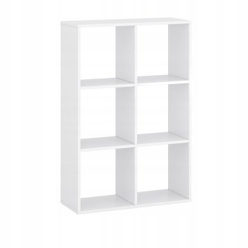 shumee Talni regal, stenski regal, prostorna dnevna soba, bela