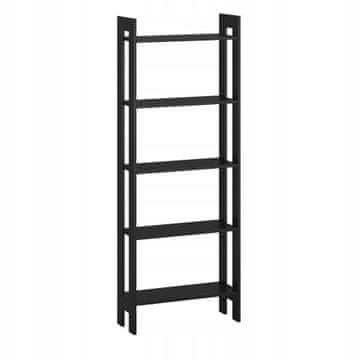 Target Home Regal lestev za dnevno sobo, 5 polic, 165x62 cm, črn