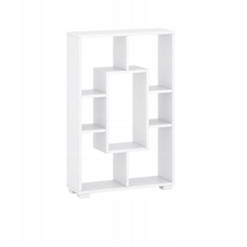 shumee Regal 90x60x20 cm stenski talni mat bela