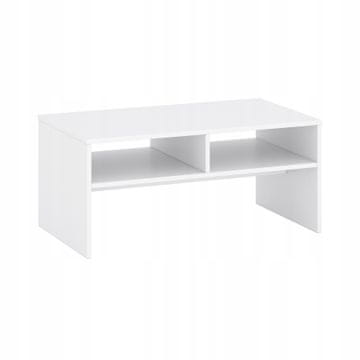 shumee Klubska mizica, dnevna mizica, 90x51 cm, bela