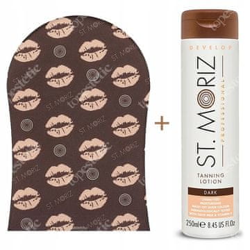 shumee Moriz Professional Tanning Lotion Dark + Glove