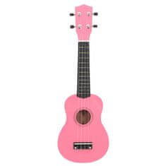 Vidaxl Otroški ukulele soprano s torbo roza 21"