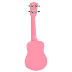 Vidaxl Otroški ukulele soprano s torbo roza 21"