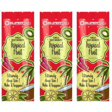 shumee Supertan Tropical Fruits Tingle krema za sončenje 3x15 ml