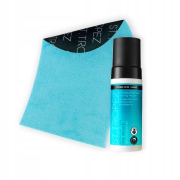 shumee St.Tropez postopna porjavitev, enominutna pena za porjavitev pred tuširanjem + rokavice