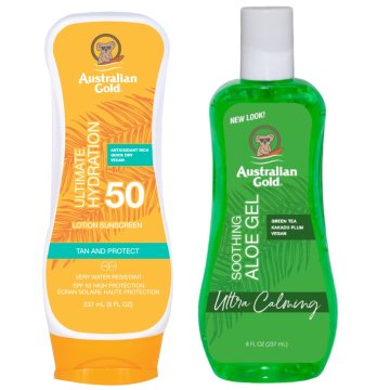 shumee Australian Gold losjon po sončenju SPF50 + aloja