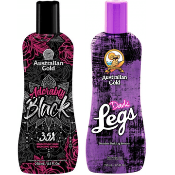 shumee Avstralsko zlato čudovito črno + temne noge za noge