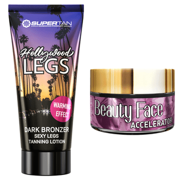 shumee Supertan California Hollywood Legs + Beauty Face Jar