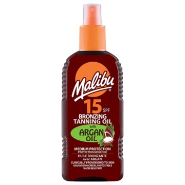 shumee Malibu bronzing olje z arganovim oljem SPF15 200 ml
